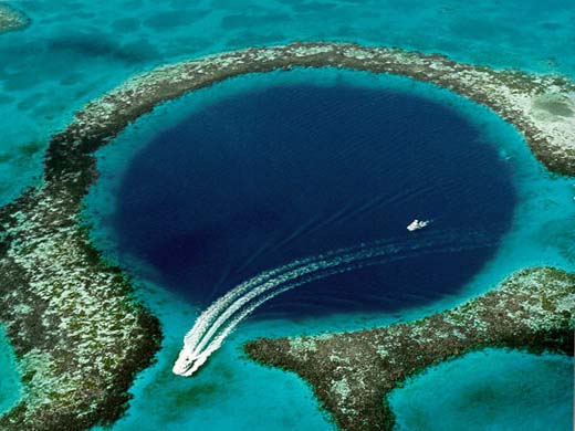 The Blue Hole in Belize
