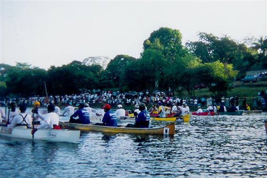 The Start of the Ruta Maya River Challenge 2004 in San Ignacio