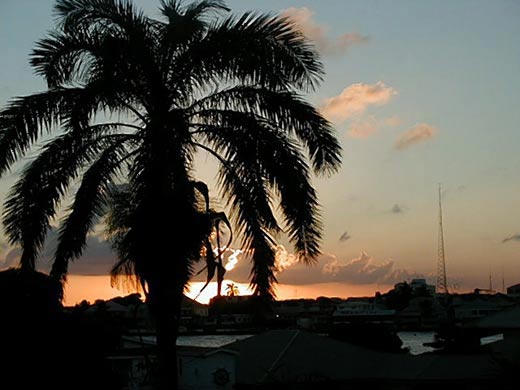 Sunset in Belize City